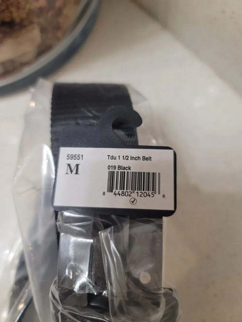5.11 Tactical TDU 1/2 Inch Duty Belt, Black Solid - M New NWT